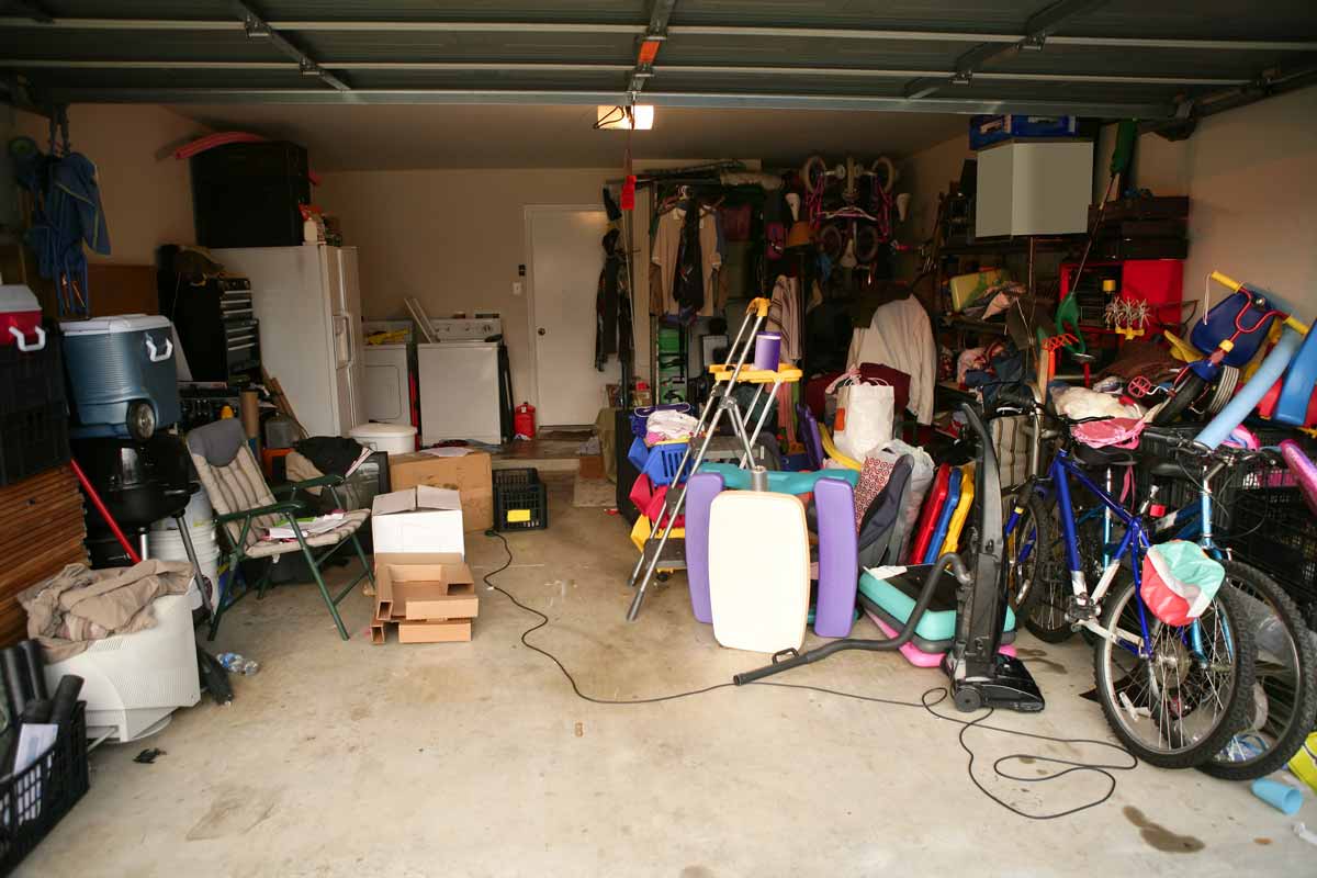 Garage full of junk